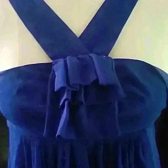 Ruffle blue strap dress - Picture 2 of 2